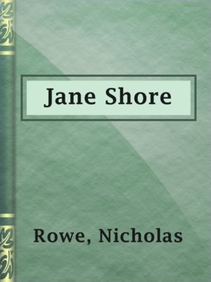 cover image of Jane Shore